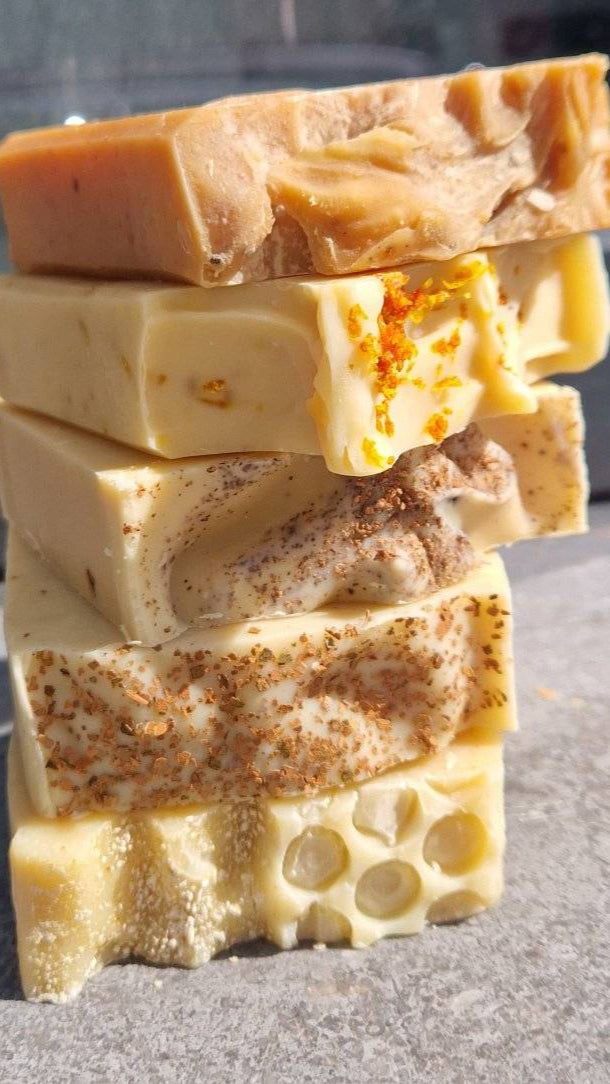 🐐 Geitenmelk Zeep Pakket – 5 Luxe Zepen